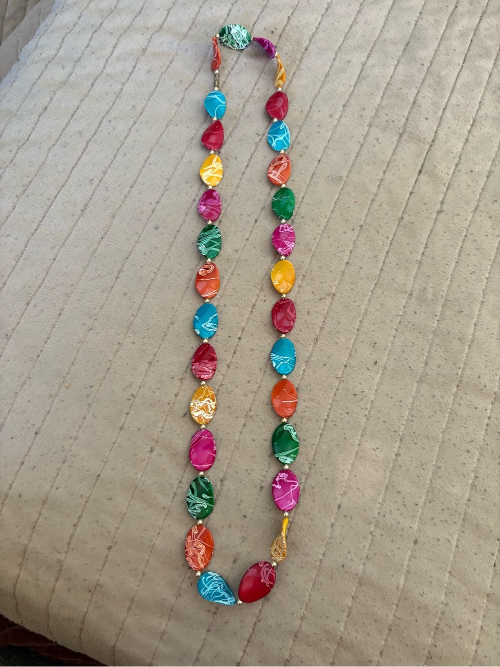Nepali Colorful Multicolor Bead Statement Necklace